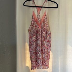 Floral Pink and Orange Women's Nighty/summer dress by Flora Nikrooz
